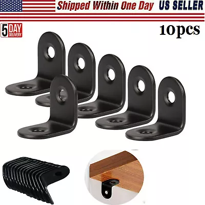 10pcs L Bracket Corner Brace Sets 90 Degree Right Angle For Wood Chair Furniture • $4.49