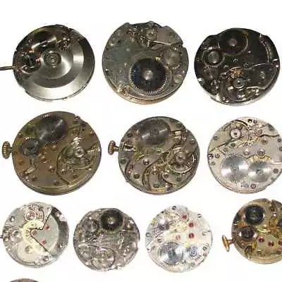 Steampunk Watch Movement Parts Gears Cogs Wheels Assorted Lot  D3H1 Y • $6.11