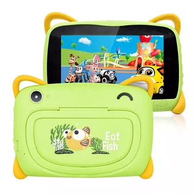 64GB 7  HD Kids Google Tablet  Android 9.1 PC Dual Camera Quad-core Bundle Case  • $50.99