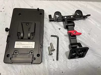 $119.99 • Buy SmallRig V-Mount Battery Adapter Plate W/15mm LWS Rod Clamp Fr Canon Sony Camera