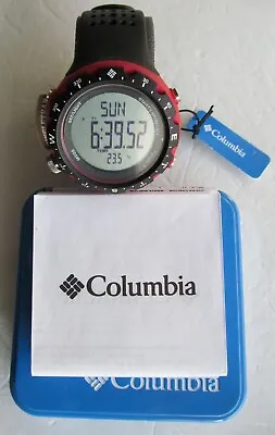 Columbia Singletrak Ct004 Men's Digital Sports Watch W/ Timer Temp Compass New. • $59.99