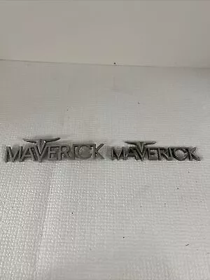 2 Used Ford Maverick Emblem Badge 1970-77 Logo OEM 1 With Pins 1 Stick On. • $15