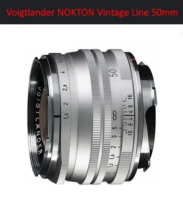 Voigtlander NOKTON Vintage Line 50mm F1.5 II SILVER MC Multi Coating • $652.75