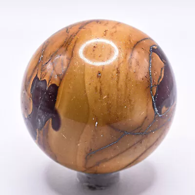 2.1  Orange Purple Mookaite Jasper Sphere Natural Sparkling Crystal Ball Austral • $27.16