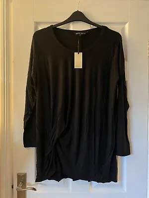 New Capsule Collection By John Lewis Womens Long Sleeved Stretch Top Black Uk 16 • £8