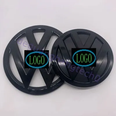 $34.99 • Buy New Glossy Black Front And Rear Badge Emblem For VW MK7 GTI GOLF7 Set.5G0853601