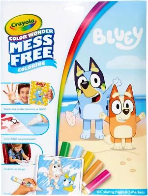 CRAYOLA Color Wonder - Bluey Colouring Mess-Free Book (Includes 18 Colouring Pa • £9.55