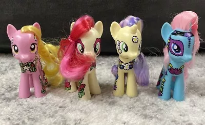 My Little Pony G4 Ponymania Friendship Blossom Lot Of 4 Toys R Us Exclusive 2010 • $16