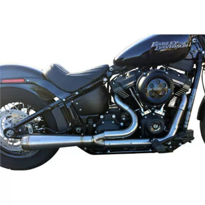 Trask Assault Brushed Raw 2 Into 1 Header Exhaust Pipes Harley 18+ Softail M8 • $1149.95