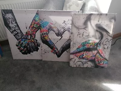 Canvas Wall Art 50cm X 70cm Each • £45