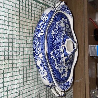 Losol Ware Blue And White Tureen (Chip On Lid Handle) Box 4 • £6