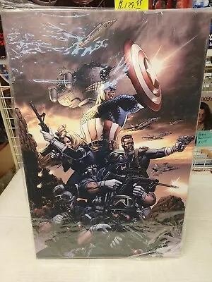 Marvel 18x27 Captain America N9 Giclee On Canvas Steve Epting W/ COA • $149.99