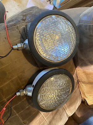 Pair - Vintage HeadLight Or Flood Light - Tractor • $50