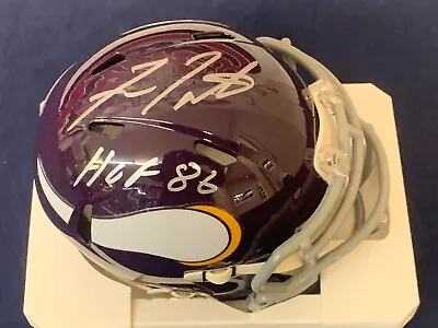 FRAN TARKENTON HOF 2002 Signed Auto Speed Mini Helmet Minnesota Vikings TRISTAR • $29.88