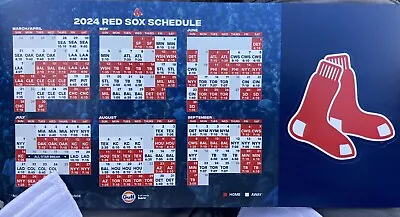 Boston Red Sox 2024 SGA Fenway Park Schedule Magnet Opening Day 4/9/24 IN HAND • $10.98