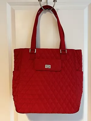 Vera Bradley Red Quilted Tote • $15