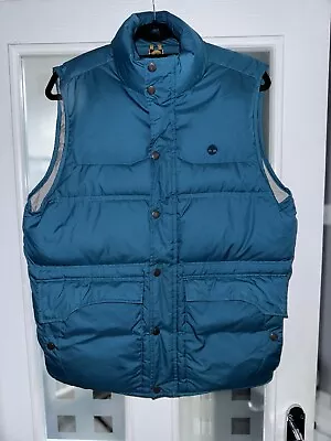 Mens Timberland Gilet Bodywarmer Jacket Medium Coat Quilted Padded Duck Down • £9