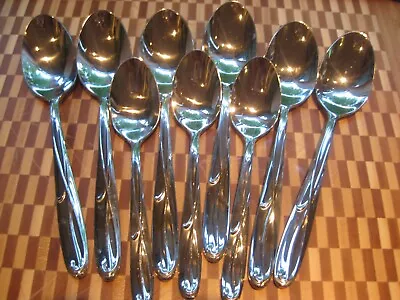 9 SPOONS  Mikasa COCOA BLOSSOM Stainless Flatware • $35