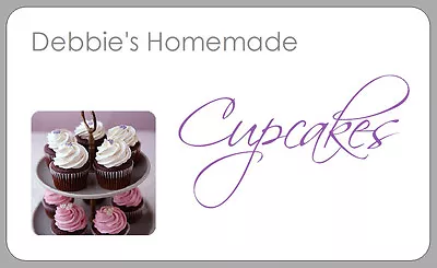 Personalised Cupcake Box Stickers Labels For Homemade Cakes Gift Bags • £2.70