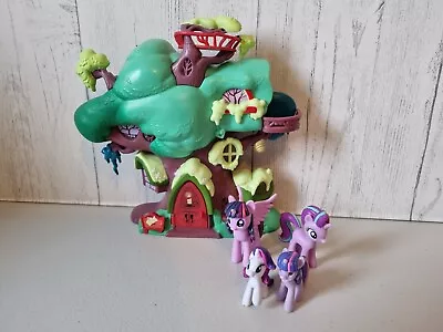 My Little Pony Golden Oak Library & 4 Mini Pony Figures Playset Not Complete  • £12