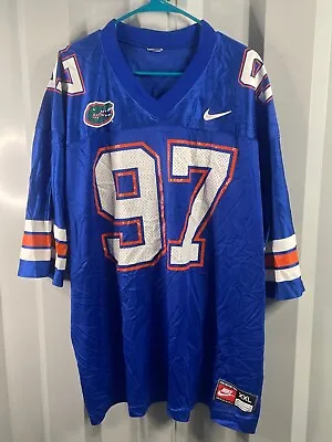 Vintage Nike Team Sports Florida Gators Football Jersey #97 Made In USA Mens 2XL • $15