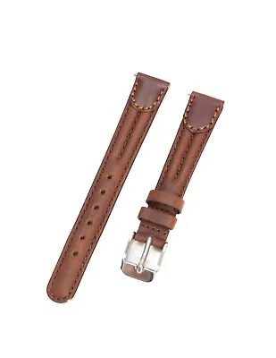 Timex Women's 14mm Oil-Tanned Brown Leather Military Style Rugged  Watch Band • $9.71