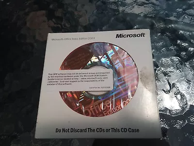 Microsoft Office Basic Edition 2003 Disc • $75.07