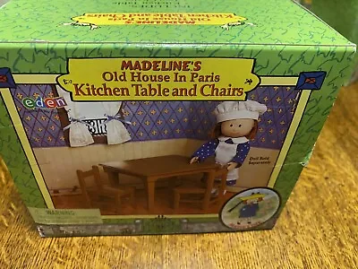 Madeline Doll Old  House In Paris Kitchen Table And Chairs MNIB Eden New In Box • $48