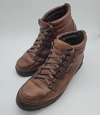 Mephisto Rainbow Laurie Brown Leather Lace Up Mid Boots Woman's Size 9 • $22.95