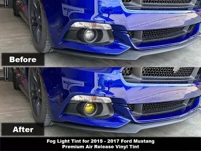 Crux Motorsports Fog Light Tint For 2015 – 2017 Ford Mustang • $14.99