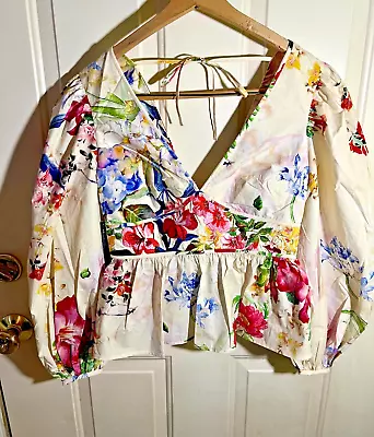 Marciano New With Tags Gorgeous  Mira Top In Glorious Garden Size  Small • $35.99