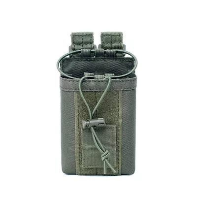 Tactical Attachment Radio Pouch Carrier Bag Pocket Holder For Molle Webbing Belt • $11.20