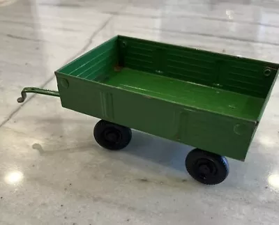 Vintage ERTL Green Metal Wagon Cart Tailgate 74-7650 John Deere Farm Tractor • $13.99