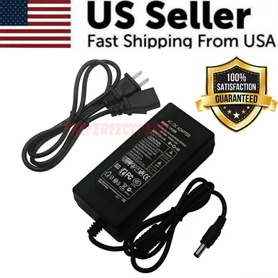 12V 5A 5 AMP 60W DC Power Supply Adapter Transformer LED Strip CCTV PC 5050 USA • $10.89