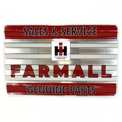  IH Farmall Sales & Service Genuine Parts  Corrugated Tin • £10.12