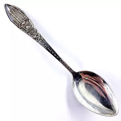 SALT LAKE CITY UTAH Sterling Silver 5 5/8  Vintage Souvenir Spoon SLC Mormon 925 • $49