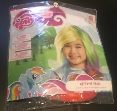 NEW MY Little Pony Rainbow Dash Child Wig - Costume Halloween 3 Years Plus INTC3 • $14.88