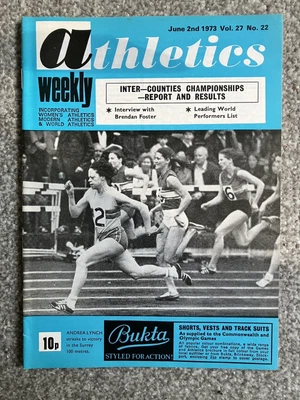 £6.99 • Buy ATHLETICS WEEKLY -2 June 1973 -  Mary Peters; Sue Vickers; Alan Pascoe