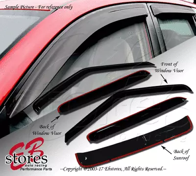 Vent Shade Outside Mount Window Visor Sunroof Type 2 5pc Mitsubishi Galant 99-03 • $39.06