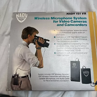 NADY 151 VR Video Camera/Camcorder Wireless System Untested In Good Condition  • $19.99