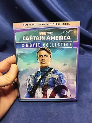 Captain America: 3-Movie Collection Marvel (Blu-ray Digital Code) New SLIPCASE • $17.95