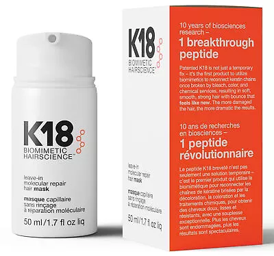 K18 Leave-In Molecular Repair Hair Mask Conditioner For All Hair Type 50ML/1.7OZ • $11.99