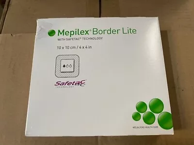 5 PACK Molnlycke #281300 Mepilex Porder Lite Foam Dressing 4  X 4  - EXP 03/2024 • $19.99