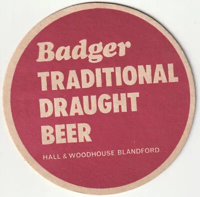 Vintage BADGER & BROCK Beer Mats - Bundle Of 6 (Hall & Woodhouse) • £6.97