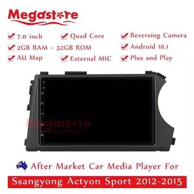 7” Android 12 Car Carplay Head Unit Auto Stereo GPS  For Ssangyong Actyon Sport • $389.95