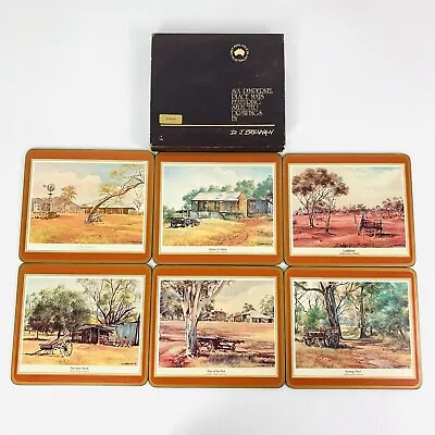 Vintage 6 Pimpernel Place Mats D.J. Brennan Wheels Across Australia 1983 Boxed • $59.95