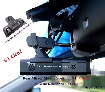 Rear Mirror Mount Bracket For Valentine 1V1 Gen2 Radar Detector Cradle Included • $36.90