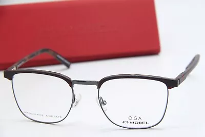 New Morel Oga 10095o Rg06 Red Gunmetal Authentic Eyeglasses W/case 52-20 • $132.61