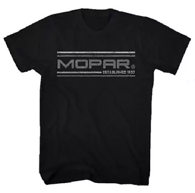 Mopar Established 1937 Men's Black Short Sleeve Officially Licensed Tee Shirt • $16.99