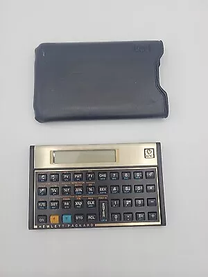 Hewlett Packard Vintage HP 12C Financial Calculator W/ Slipcase - Free Shipping • $14.99